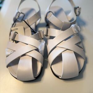 Zara Stylish White Strappy Sandals
